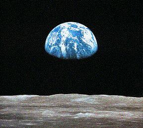 Earthrise from Apollo 11